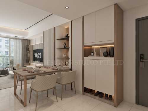 Contemporary Living Room at treasure 11