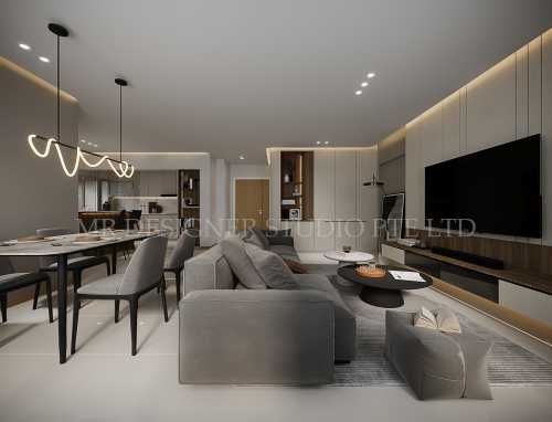 Scandinavian Living Room at Northshore dr 432B