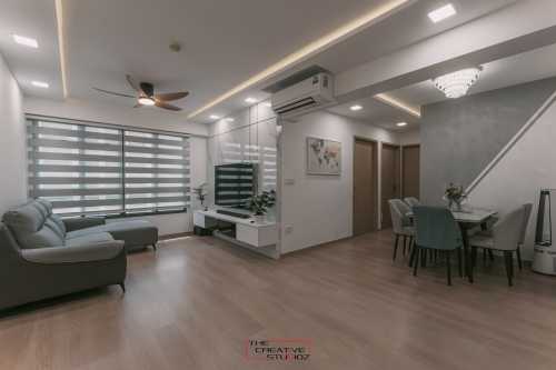 Modern Living Room at 210B Clementi Ave 6