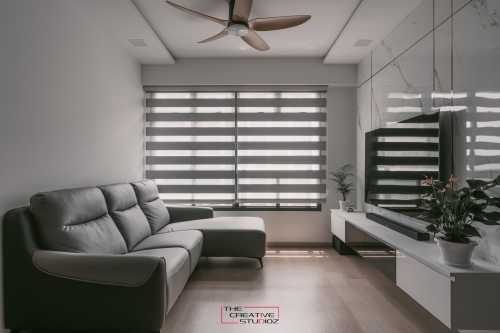 Modern Living Room at 210B Clementi Ave 6