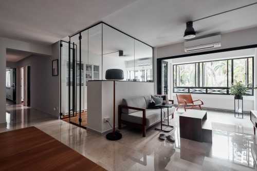 Contemporary Living Room at 290C Bukit Batok