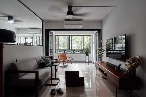 Contemporary Living Room at 290C Bukit Batok