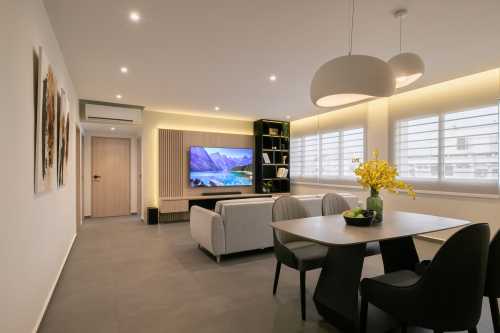 Minimalist Living Room at Resale 5 Room EA @ Jurong
