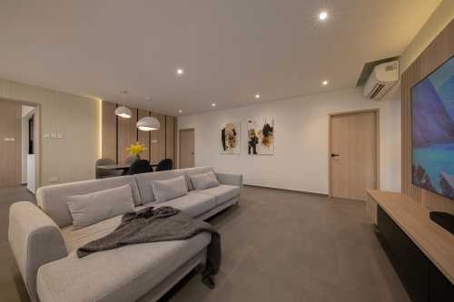 Minimalist Living Room at Resale 5 Room EA @ Jurong