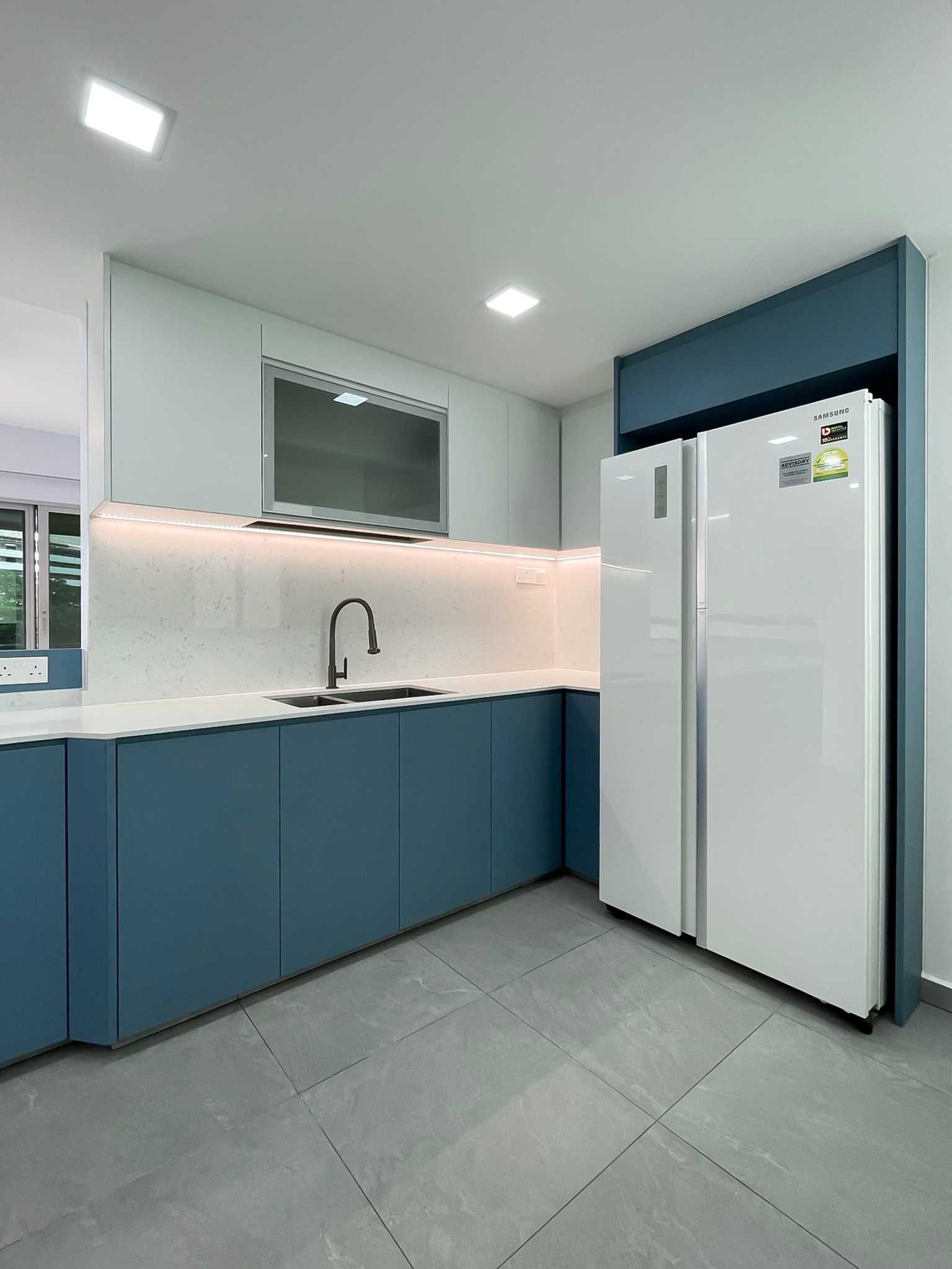 Scandinavian Kitchen with Kitchen Accessories and Kitchen Tap