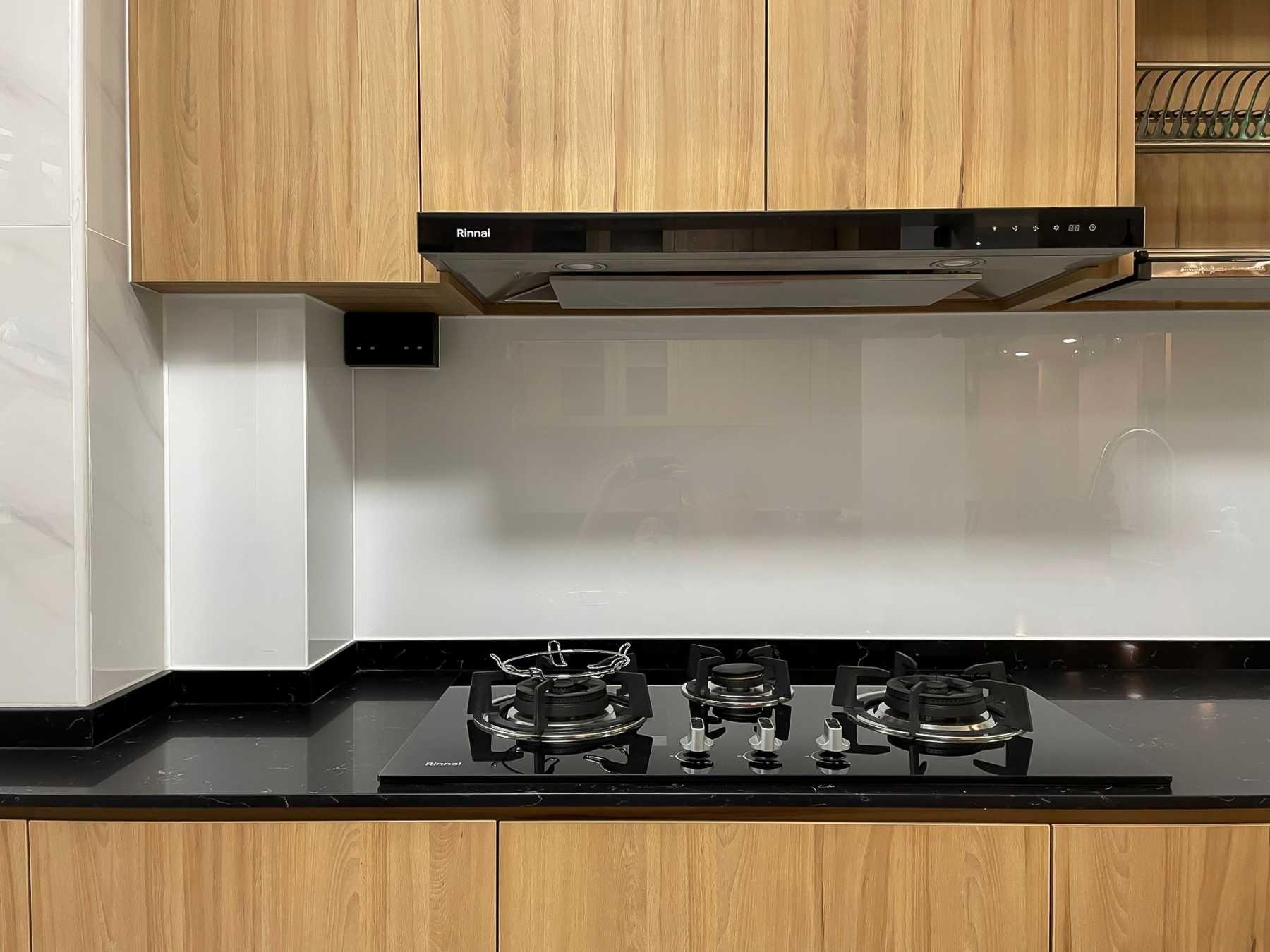 Scandinavian Kitchen with Kitchen Accessories and Paintings