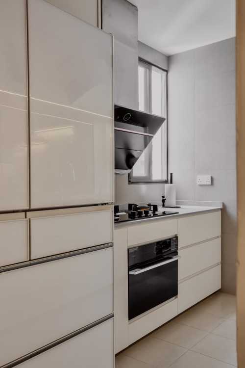 Modern Kitchen at 758 Bedok Reservoir Road, Waterfront Gold