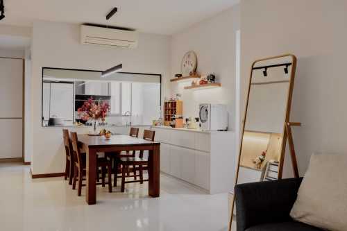 Modern Living Room at 758 Bedok Reservoir Road, Waterfront Gold