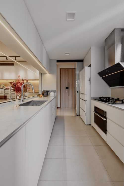 Modern Kitchen at 758 Bedok Reservoir Road, Waterfront Gold