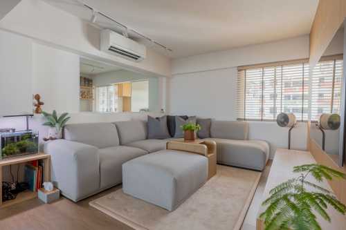 Scandinavian Living Room at Bedok South Ave 2