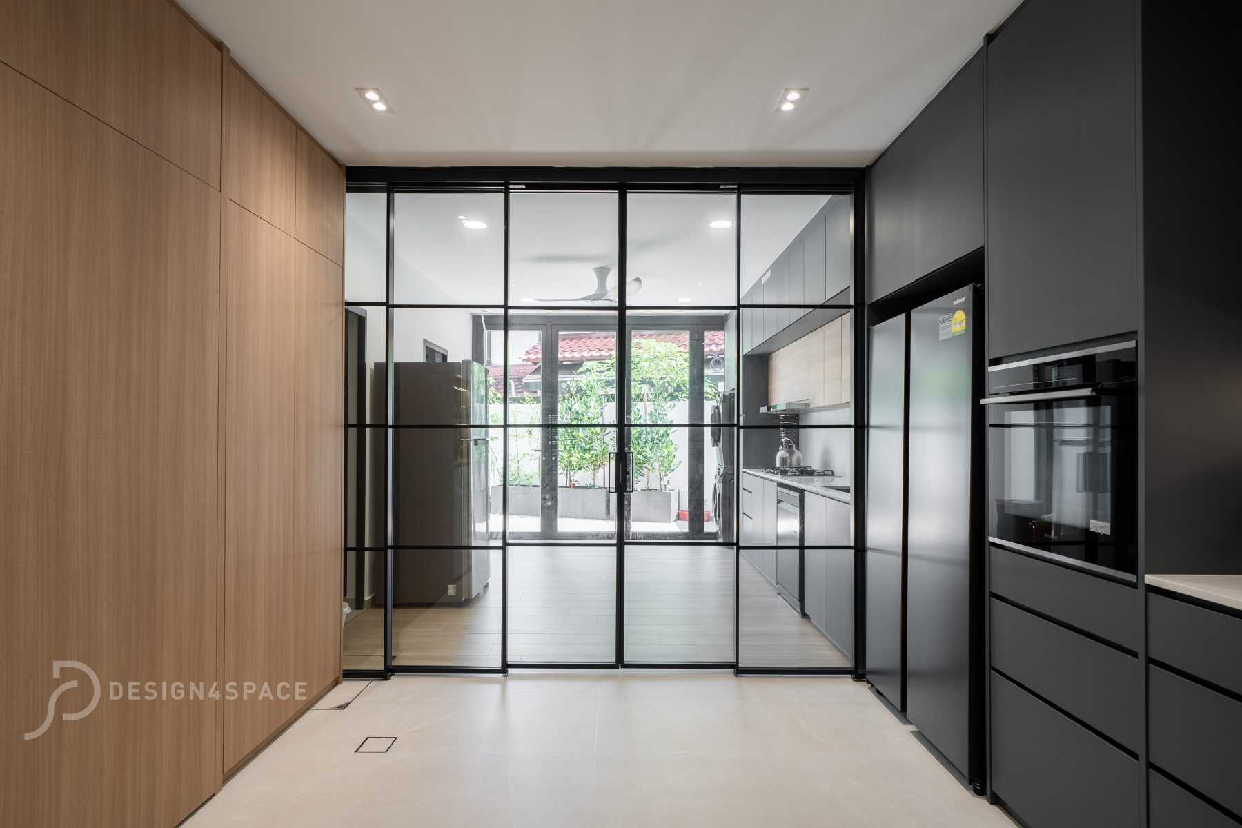 Modern Kitchen with Vinyl Flooring and Wood Flooring