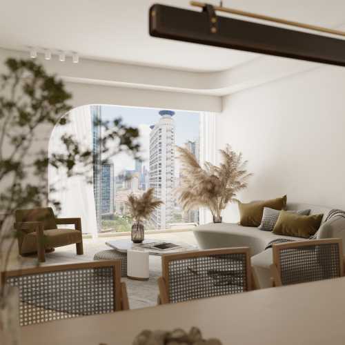 Contemporary Living Room at Clementi Condo