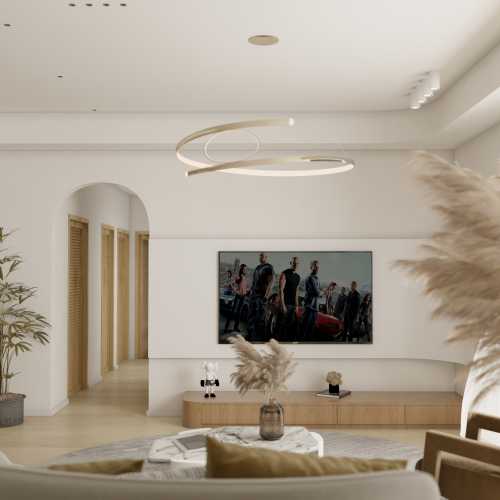Contemporary Living Room at Clementi Condo