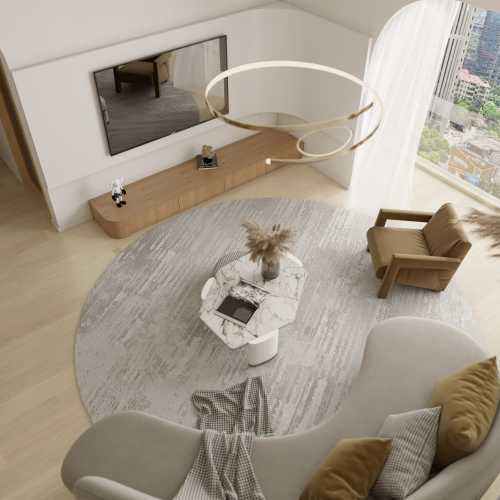 Contemporary Living Room at Clementi Condo