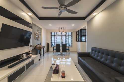 Modern Living Room at Punggol Field