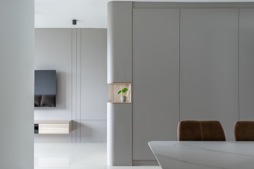 Contemporary Living Room at Punggol Drive
