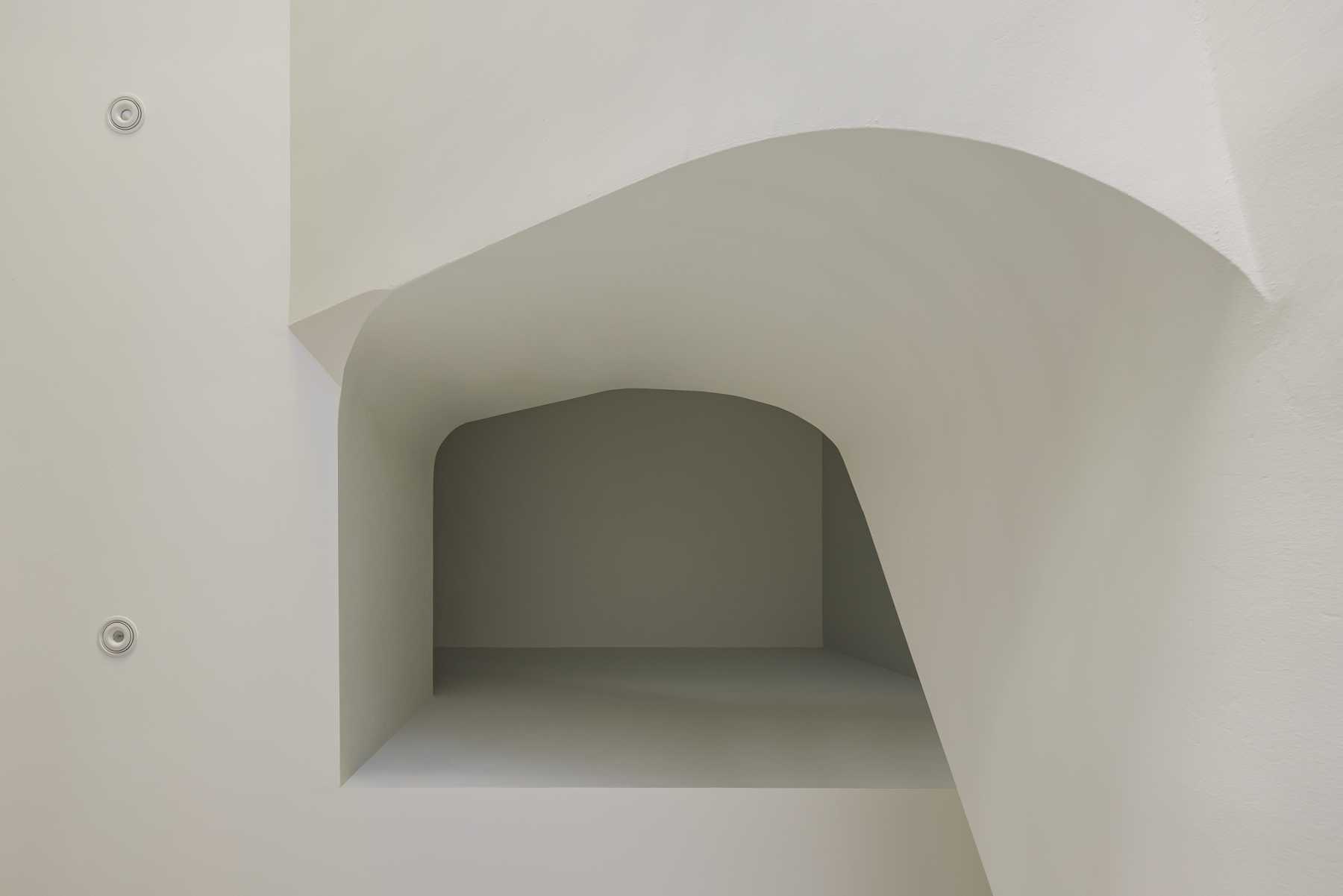 Modern Hallway with Feature Wall and Staircase