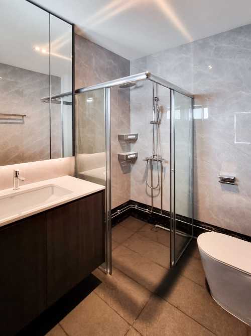 Scandinavian Bathroom at Hougang