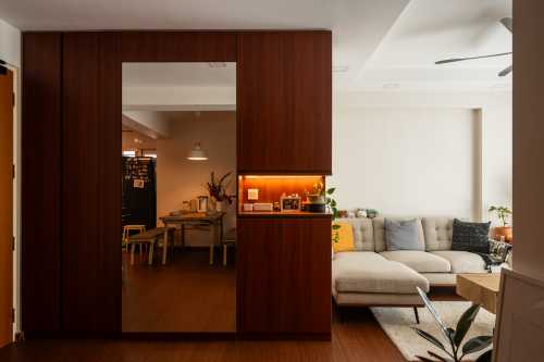 Modern Living Room at 574 Woodlands