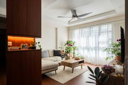 Modern Living Room at 574 Woodlands