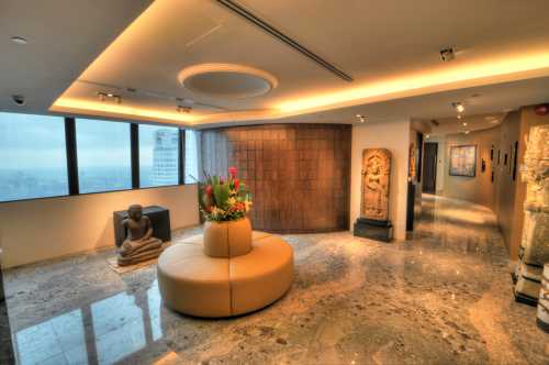 Asian Foyer at High end office design intent @ Republic plaza