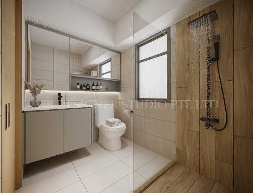 Scandinavian Bathroom at clementi 209