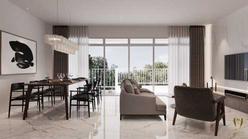 Contemporary Living Room at 8 alexandra view metropolitan