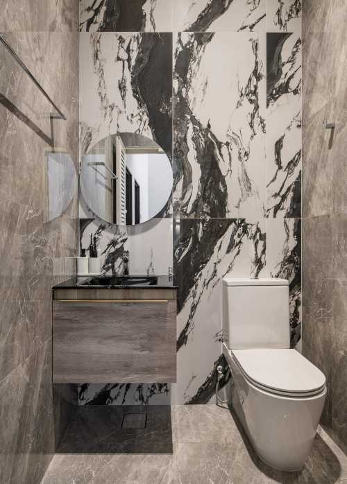 Contemporary Bathroom at 34 lorong changi 107