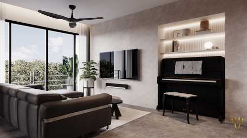 Eclectic Living Room at 991 bukit timah