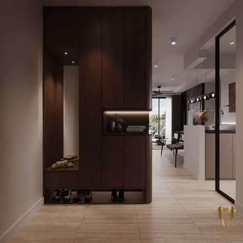 Contemporary Entryway at Florence condo
