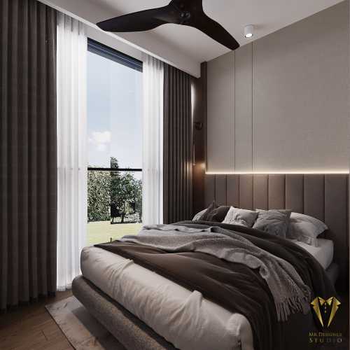 Contemporary Bedroom at Florence condo