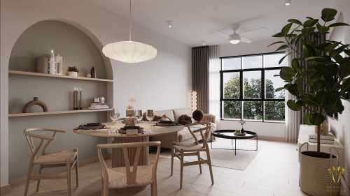 Scandinavian Dining Room at 265A kim keat ave