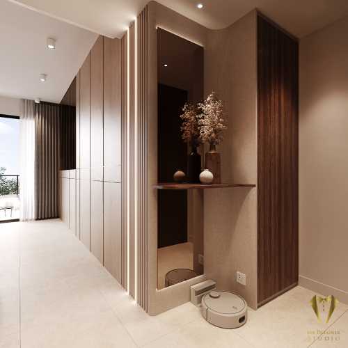 Contemporary Entryway at 11 silat south avenue residence
