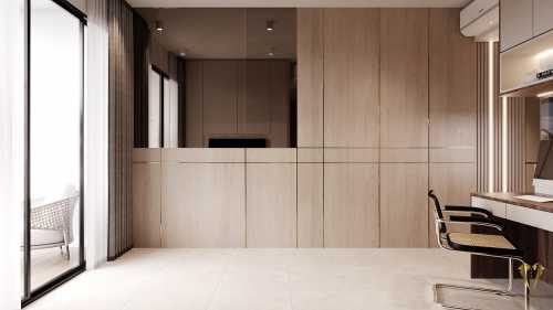 Contemporary Living Room at 11 silat south avenue residence