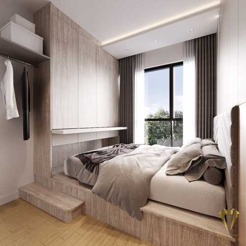 Contemporary Bedroom at 11 silat south avenue residence