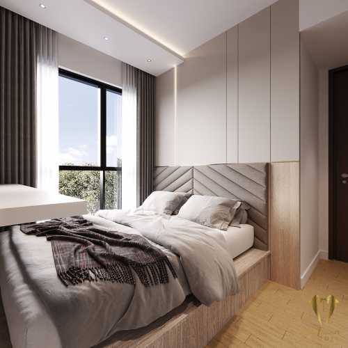 Contemporary Bedroom at 11 silat south avenue residence