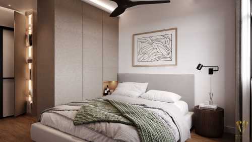 Scandinavian Bedroom at 126 tengah drive