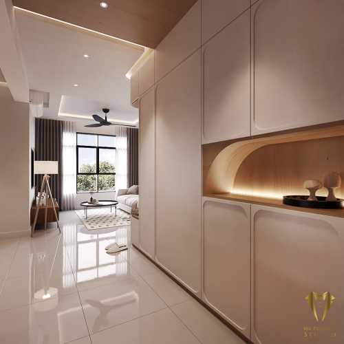 Scandinavian Entryway at 126 tengah drive