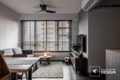 Modern Living Room at Residential Jalan Teck Whye