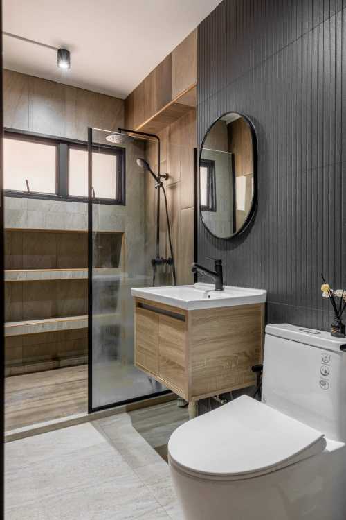 Contemporary Bathroom at Residential Pasir Ris