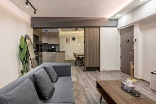Contemporary Living Room at Residential Pasir Ris