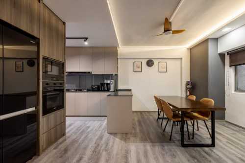 Contemporary Kitchen at Residential Pasir Ris