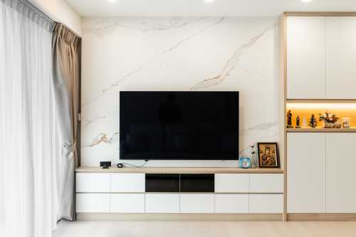 Minimalist Living Room at Punggol Road