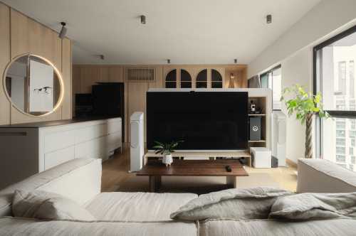 Contemporary Living Room at 1B Cantonment Road (Evelyn)