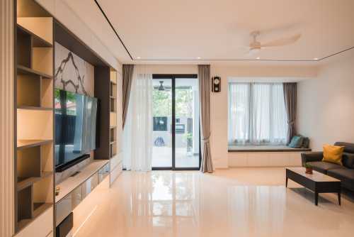 Contemporary Living Room at Clover Way