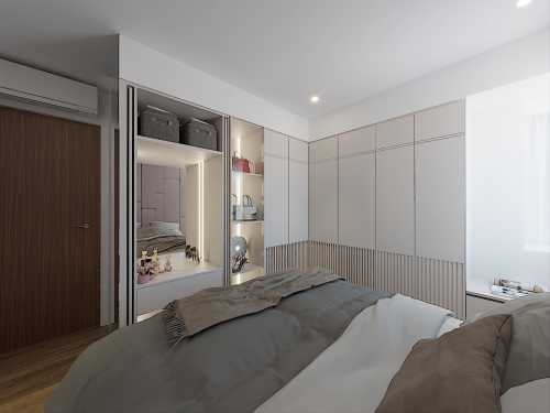 Minimalist Bedroom at The Eden at Tampines