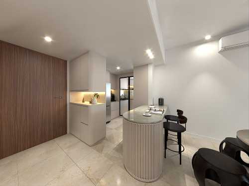 Minimalist Kitchen at The Eden at Tampines