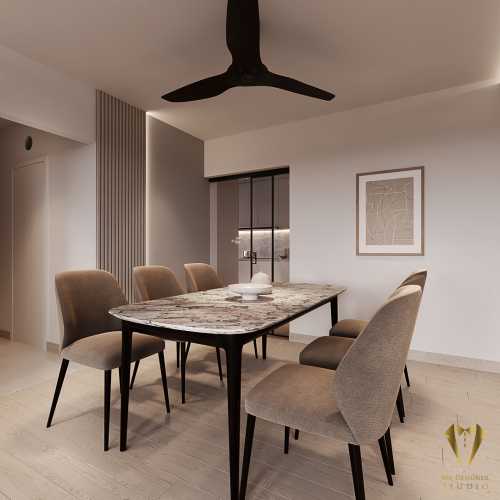Contemporary Living Room at 175B seng kang east drive