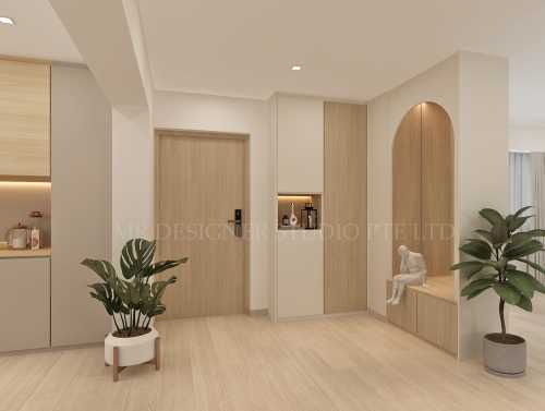Scandinavian Entryway at 486A tampines ave 9