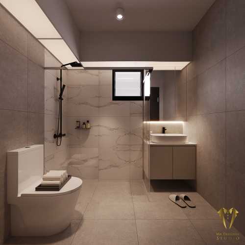 Contemporary Bathroom at 528B pasir ris